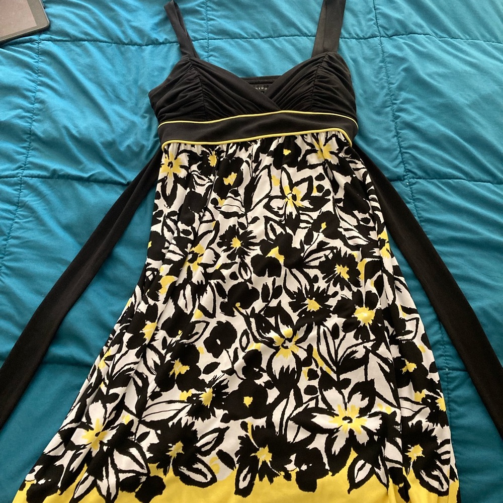 Yellow flowered sundress